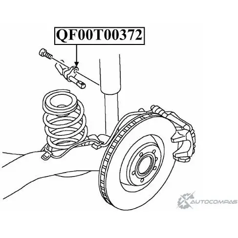 Импульсный датчик abs спереди справа QUATTRO FRENI QF00T00372 XB90 H 1233223368 изображение 1