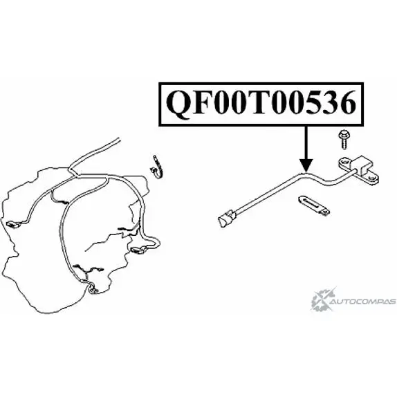 Датчик положения коленвала QUATTRO FRENI 1233224514 AWI55 CN QF00T00536 изображение 0