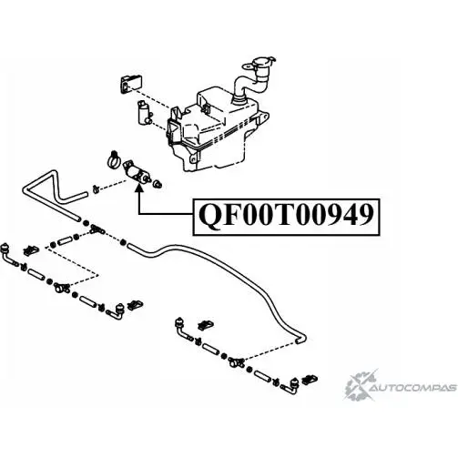 Моторчик омывателя QUATTRO FRENI UO 7C6 1422487813 QF00T00949