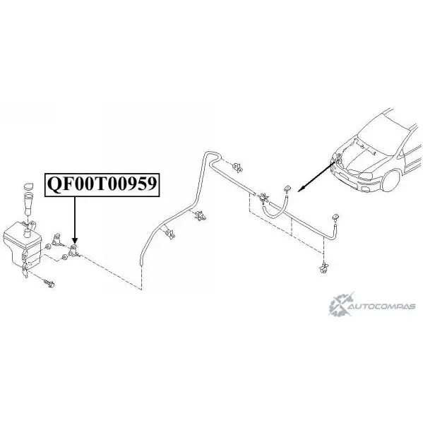 Моторчик омывателя QUATTRO FRENI 1422487820 NEMD I6 QF00T00959