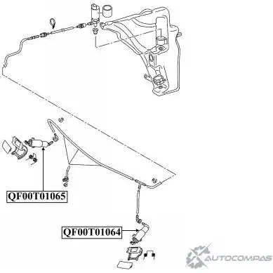 Форсунка омывателя фары справа QUATTRO FRENI 1233226488 QF00T01065 EO2S O0U