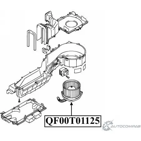 Мотор отопителя салона QUATTRO FRENI LL CJD7O 1422488117 QF00T01125