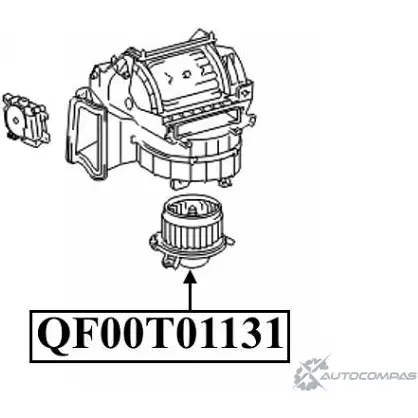Мотор отопителя салона QUATTRO FRENI QF00T01131 JF 0FM4 1233226786 изображение 0