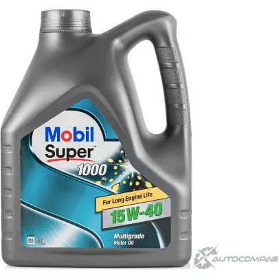 Моторное масло Mobil Super 1000 X1 15W-40 4л MOBIL 152570 L RU49TL 1436733072 изображение 0