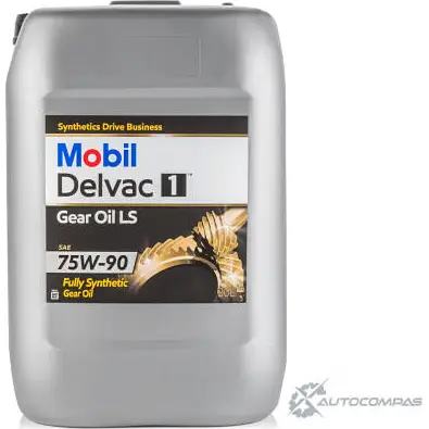 Трансмиссионное масло Delvac 1 Gear Oil LS 75 W-90 MOBIL KYJBRO 153473 1436733221 201520 101065 изображение 0