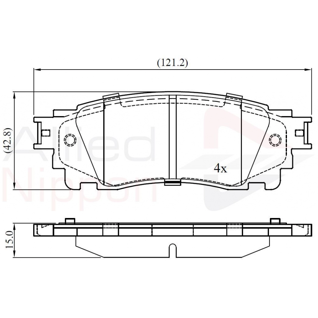 Тормозные колодки дисковые, комплект COMLINE 1439892721 2 7WJG1 ADB02460