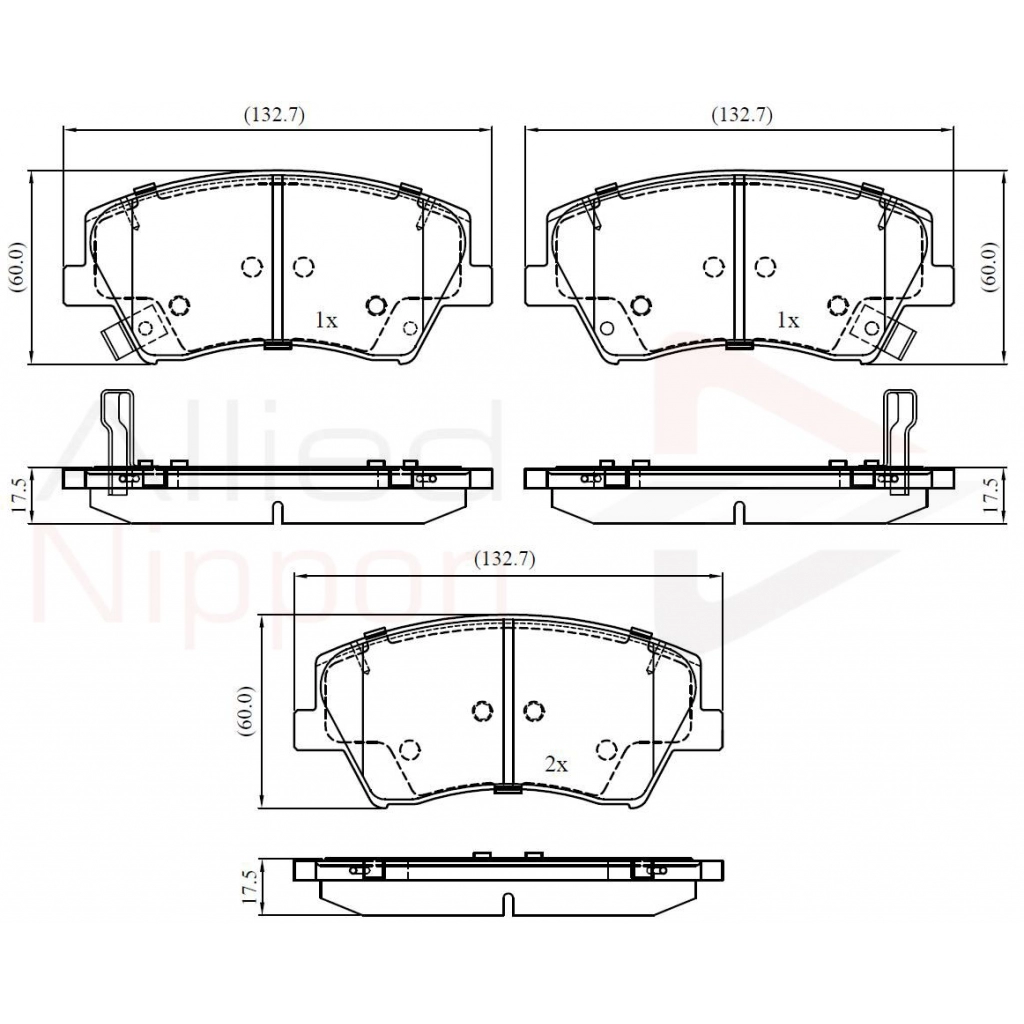 Тормозные колодки дисковые, комплект COMLINE ADB32343 4SKZ FX 1424219480 изображение 0