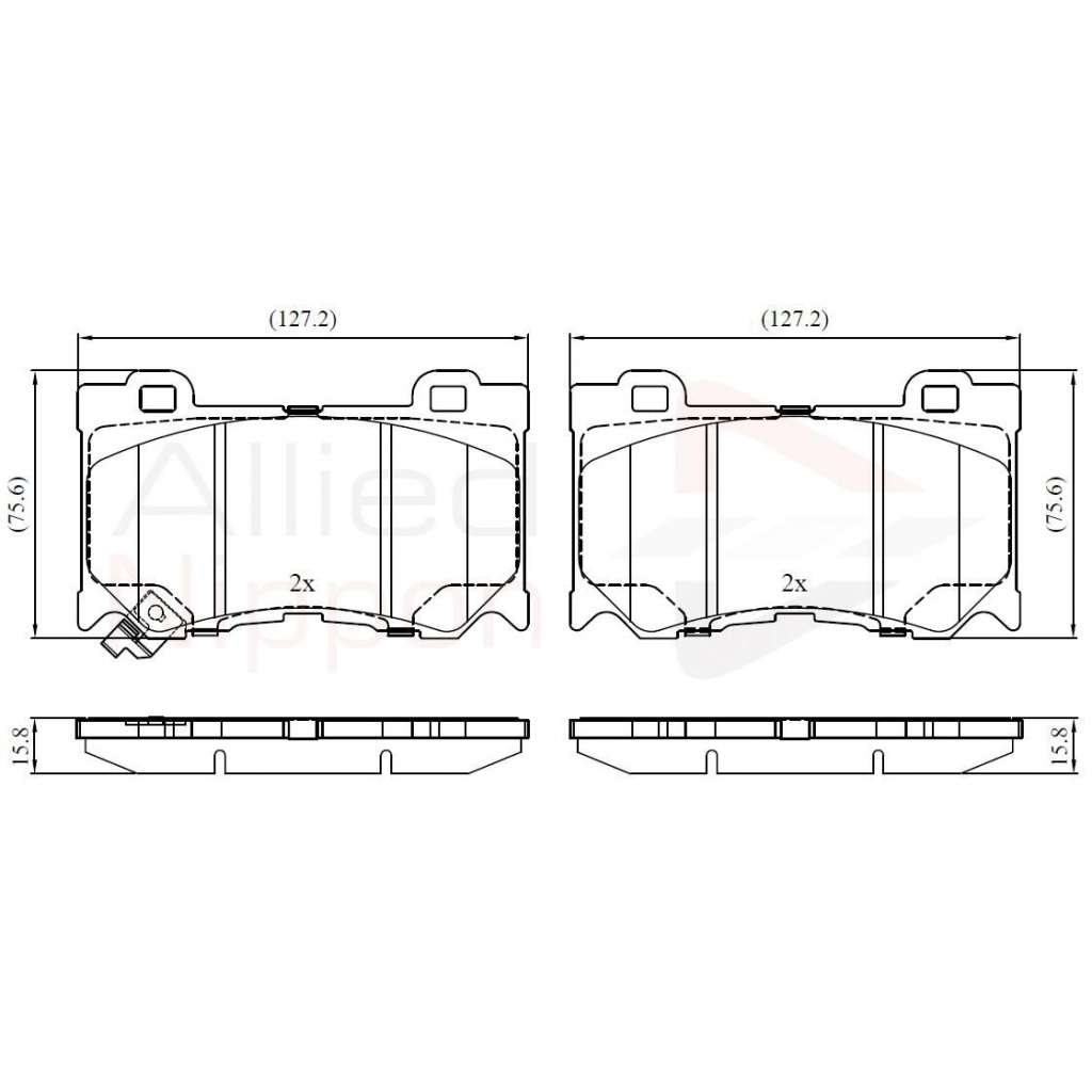 Тормозные колодки дисковые, комплект COMLINE 1439892778 ADB32428 X71M VS