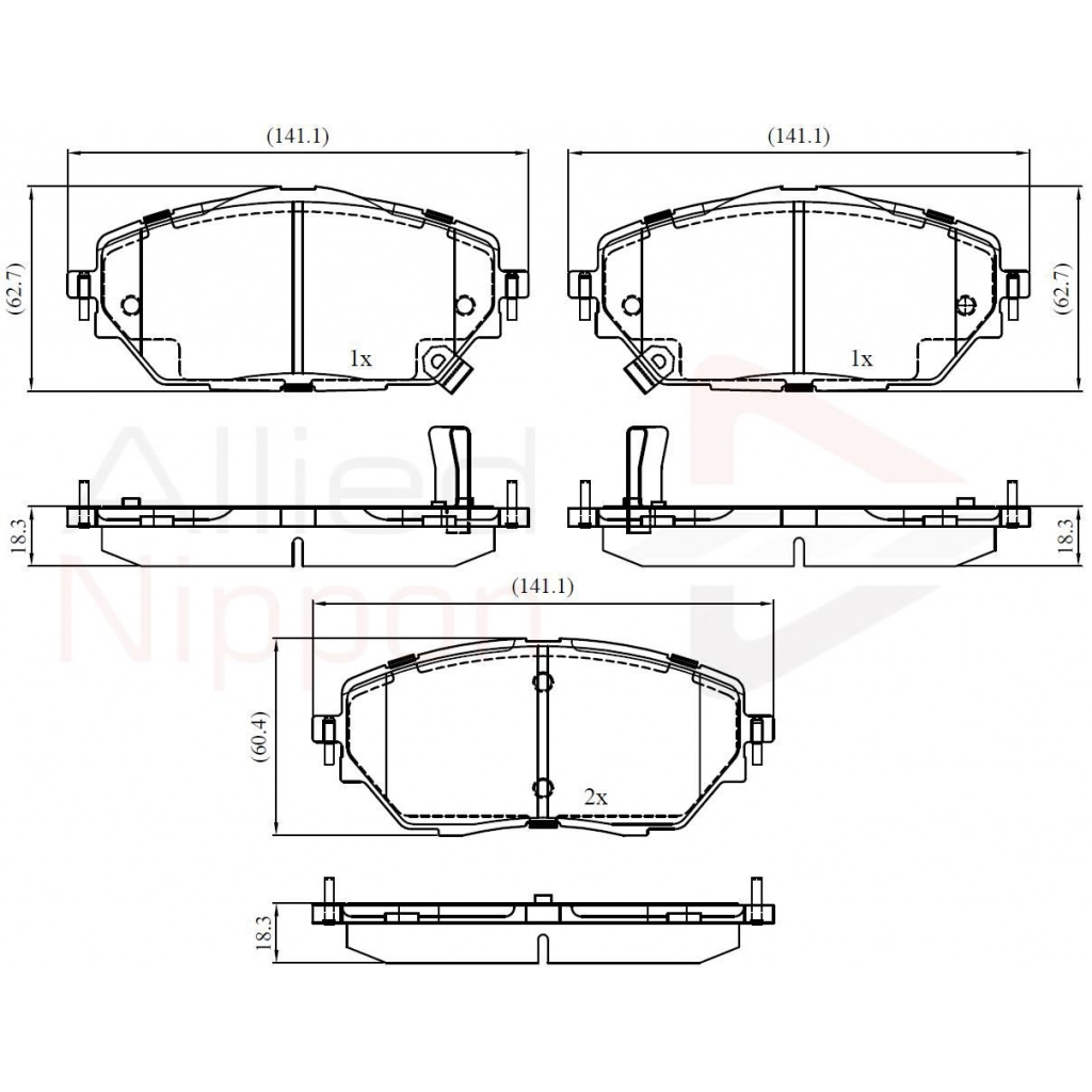Тормозные колодки дисковые, комплект COMLINE 1439892781 X XNCF ADB32438 изображение 0