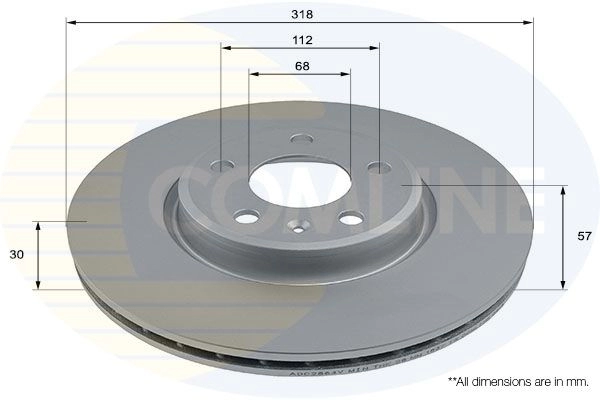 Тормозной диск COMLINE U0 189W 1228888209 ADC2864V изображение 0