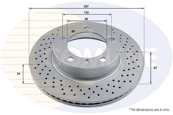 Тормозной диск COMLINE ADC2911VR 7CIOF T 1424236219 изображение 0