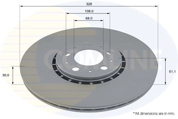 Тормозной диск COMLINE ADC2922V NGK QVWY 1424236230 изображение 0