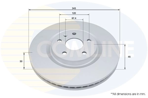 Тормозной диск COMLINE VC AHPR ADC2970V 1424236275