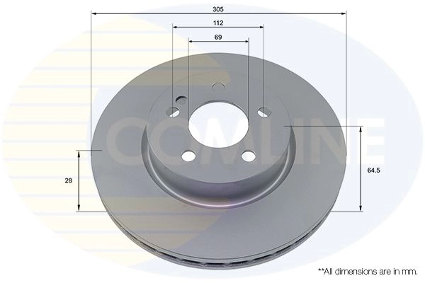 Тормозной диск COMLINE AQ S4DTL ADC4014V 1424236309 изображение 0