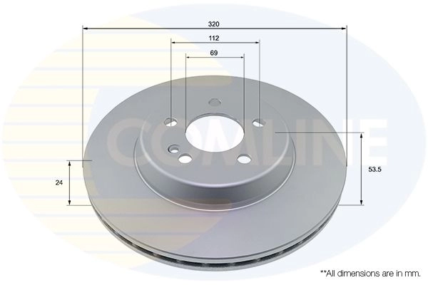 Тормозной диск COMLINE ADC4080V 1424236367 2UF2G1 C изображение 0