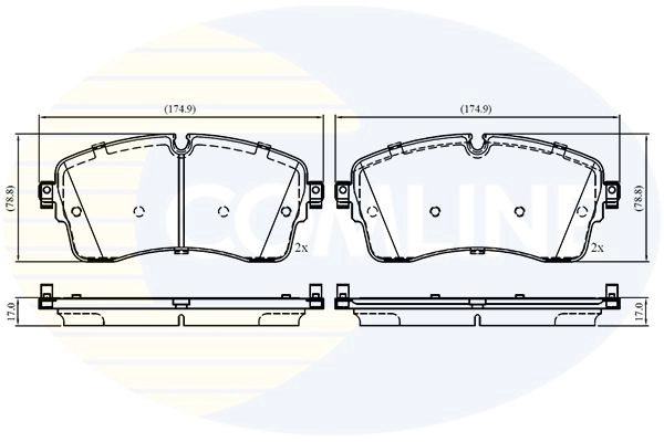 Тормозные колодки дисковые, комплект COMLINE CBP02761 1439892858 H4M 6P07 изображение 0