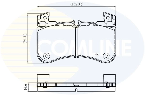 Тормозные колодки дисковые, комплект COMLINE CBP02840 AY3 AU 1439892866