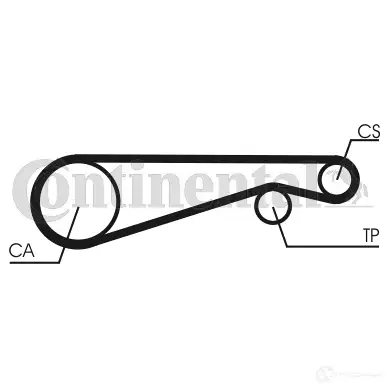 Ремень ГРМ CONTITECH ct653 378196 349 LA 075 ZZP CT 653 - Изображение 1