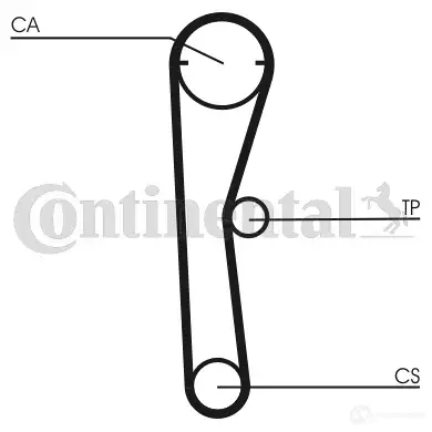 Ремень ГРМ CONTITECH ct669 378216 CT 669 315 LA 075 - Изображение 1