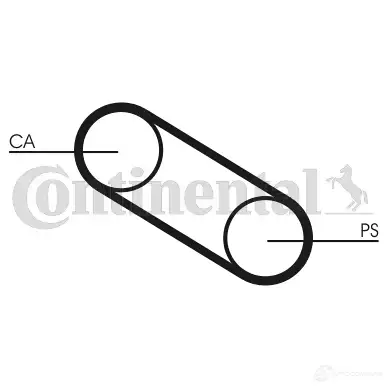 Ремень ГРМ CONTITECH 378214 CT 667 255 LA 059 ct667 - Изображение 1