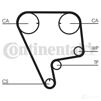 Ремень ГРМ CONTITECH ct773 HTDA 1181 9,525M 24 378373 CT 773 - Изображение 1