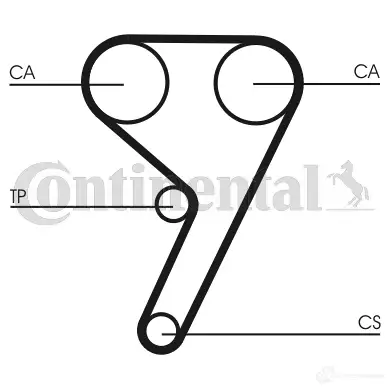 Комплект ремня ГРМ CONTITECH ct881k4 378558 CT 881 CT 881 K4 изображение 0