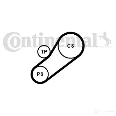 Комплект ремня ГРМ CONTITECH CT 511 K2 ct511k2 378013 CT 511 - Изображение 1