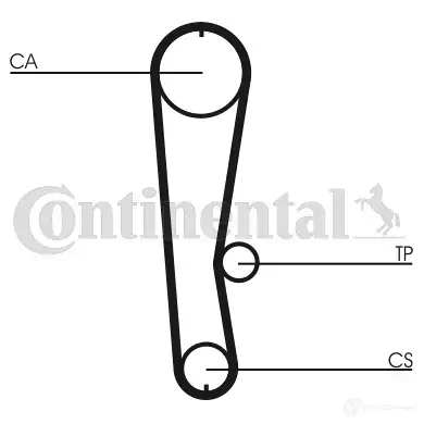 Комплект ремня ГРМ CONTITECH ct680k2 CT 680 K2 CT 680 378236 - Изображение 1