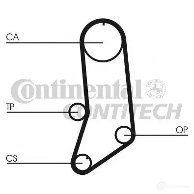 Комплект ремня ГРМ CONTITECH ct594k3 CT 594 378118 CT 594 K3 - Изображение 1
