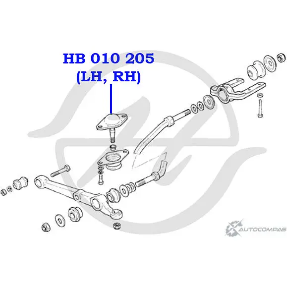 Шаровая опора нижнего рычага передней подвески HANSE Q0N2JNL AW TC9P 1422498266 HB 010 205 изображение 1
