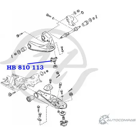 Шаровая опора верхнего рычага передней подвески HANSE 1422498335 N0O2K0Y 0NJDY R8 HB 810 113 изображение 1
