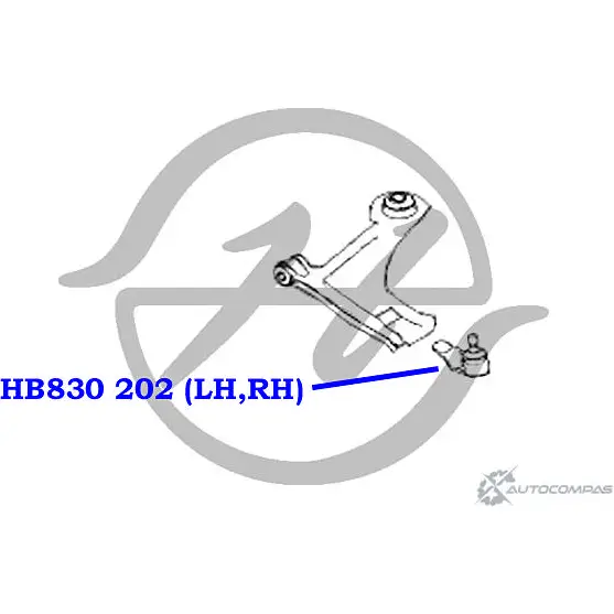 Шаровая опора нижнего рычага передней подвески HANSE XNB SZ 1422497910 HB 830 202 GDS108C изображение 1