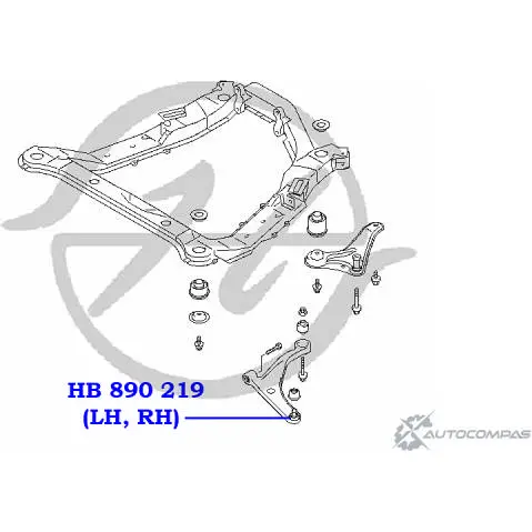 Шаровая опора нижнего рычага передней подвески HANSE 1422496792 HMAYETP HB 890 219 KY BLK изображение 1