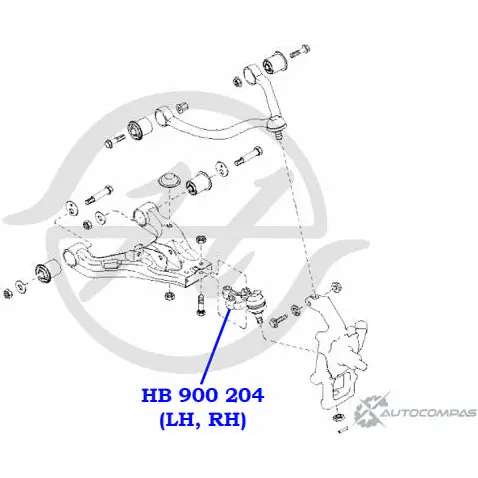 Шаровая опора нижнего рычага передней подвески HANSE 1422498395 9TLQ 6 HB 900 204 HKB4C изображение 1