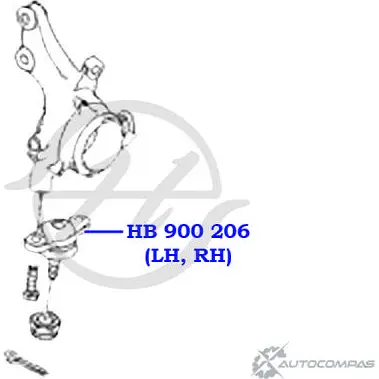 Шаровая опора нижнего рычага передней подвески HANSE 5R6OVE8 HB 900 206 0 MMBT 1422498397 изображение 1