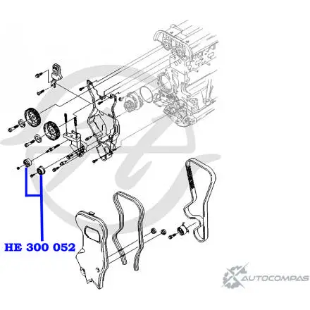 Ролик направляющий ремня ГРМ HANSE HE 300 052 UD739LI 1422499741 7 PK8TIT изображение 1