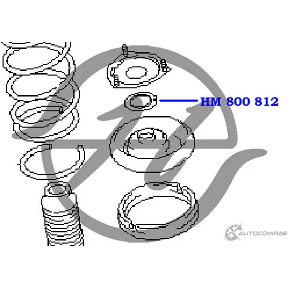 Опора амортизатора передней подвески HANSE 0FB2P J SJ68A HM 800 812 1422497844 изображение 1