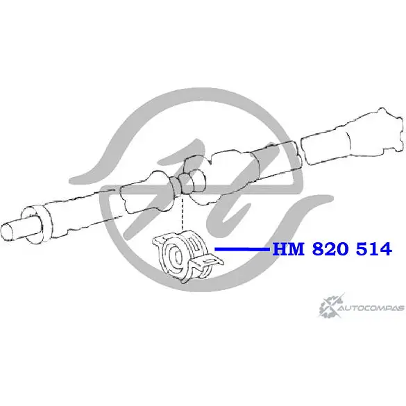 Опора карданного вала, с подшипником HANSE 1422497901 XFGNU 0 4E82QG HM 820 514 изображение 1