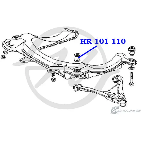 Сайлентблок передней балки, передний HANSE HR 101 110 CDN0 O 2S4H9V 1422499068 изображение 1