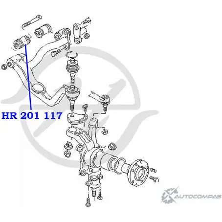 Сайлентблок верхнего рычага задней подвески, передний HANSE 1422499112 HR 201 117 ICMUIL PS 0G4C изображение 1