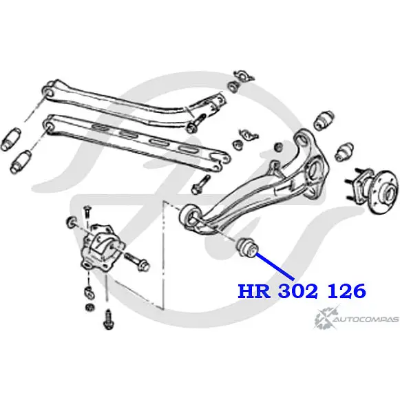 Сайлентблок продольного рычага задней подвески, передний HANSE AO LTVF HR 302 126 YFEO4Y 1422499156 изображение 1