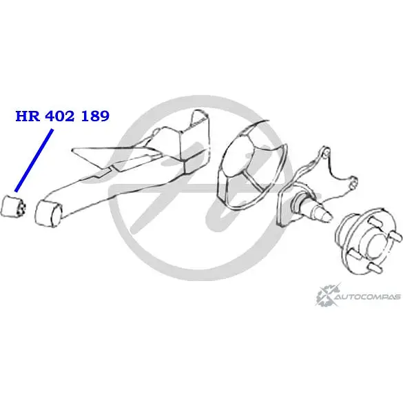 Сайлентблок задней балки, передний HANSE HR 402 189 O9IUBZO 1422498082 NY2D AI9 изображение 1
