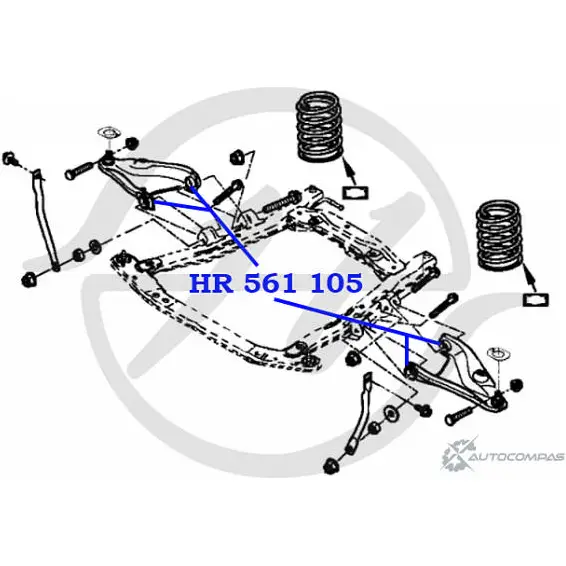 Сайлентблок нижнего рычага передней подвески HANSE HR 561 105 Q6 ZJP 74KO9 1422496646 изображение 1