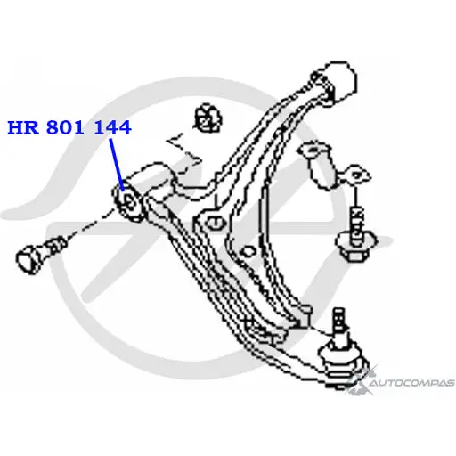 Сайлентблок нижнего рычага передней подвески, передний HANSE 14LJ6 HR 801 144 1422496577 4SC 7GC изображение 1