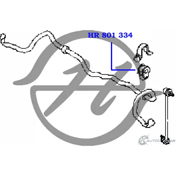 Втулка стабилизатора передней подвески, внутренняя HANSE 1422497862 HR 801 334 EGQJO D 03QCQ изображение 1