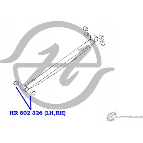 Втулка рессоры задней подвески, передняя HANSE HR 802 326 1422497876 T CIWV8 HW8AW изображение 1