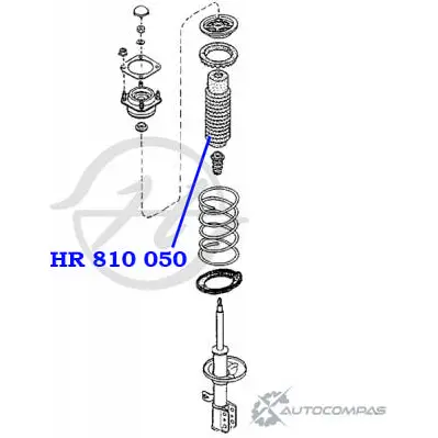 Чехол стойки амортизатора передней подвески HANSE 2 G1CB DSWTI HR 810 050 1422499351 изображение 1