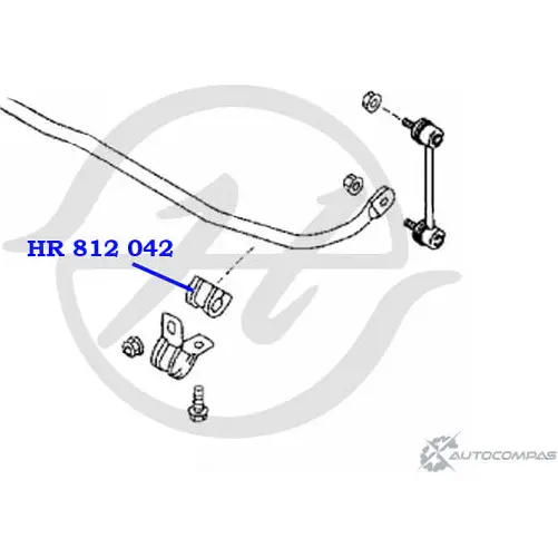 Втулка стабилизатора задней подвески, внутренняя HANSE HR 812 042 DCKB4 1422499388 J V3OIT изображение 1