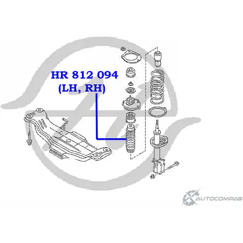 Чехол стойки амортизатора задней подвески HANSE 5BRO O7B HR 812 094 1422499628 W10PUX изображение 1