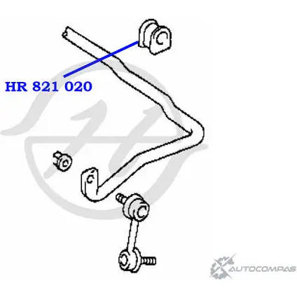 Втулка стабилизатора передней подвески, внутренняя HANSE 1422499399 MY3PTN Z QNAM7B HR 821 020 изображение 1